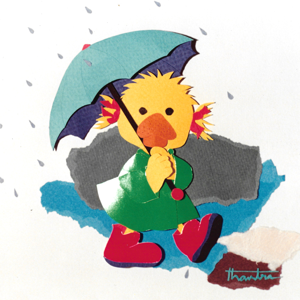 Duck in the rain